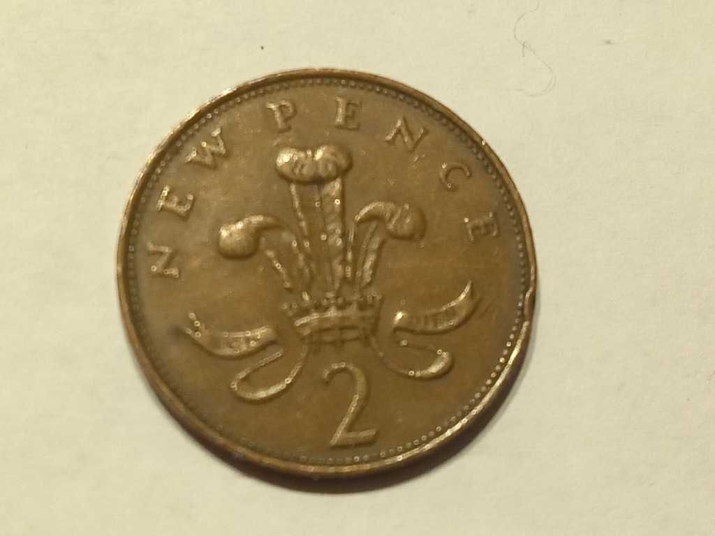 Moneta New Pence 2 Pence Elizabeth II 1979r