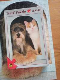 Puzzle Trefl 260 pies i kot