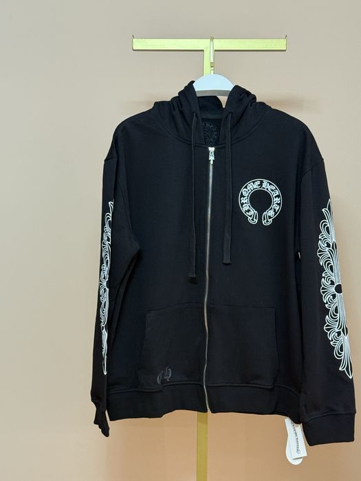 CHROME HEARTS зип худи черное L/нове чорне худі /якicть 100%