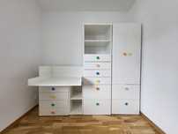 Komplet mebli dziecięcych Ikea Stuva przewijak, biurko, szafa,łóżeczko