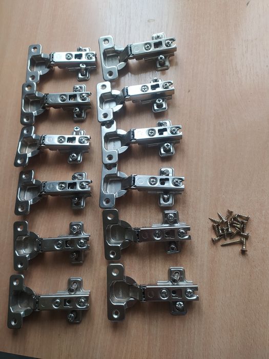 Zawiasy do szafy 12 szt, cena za całość