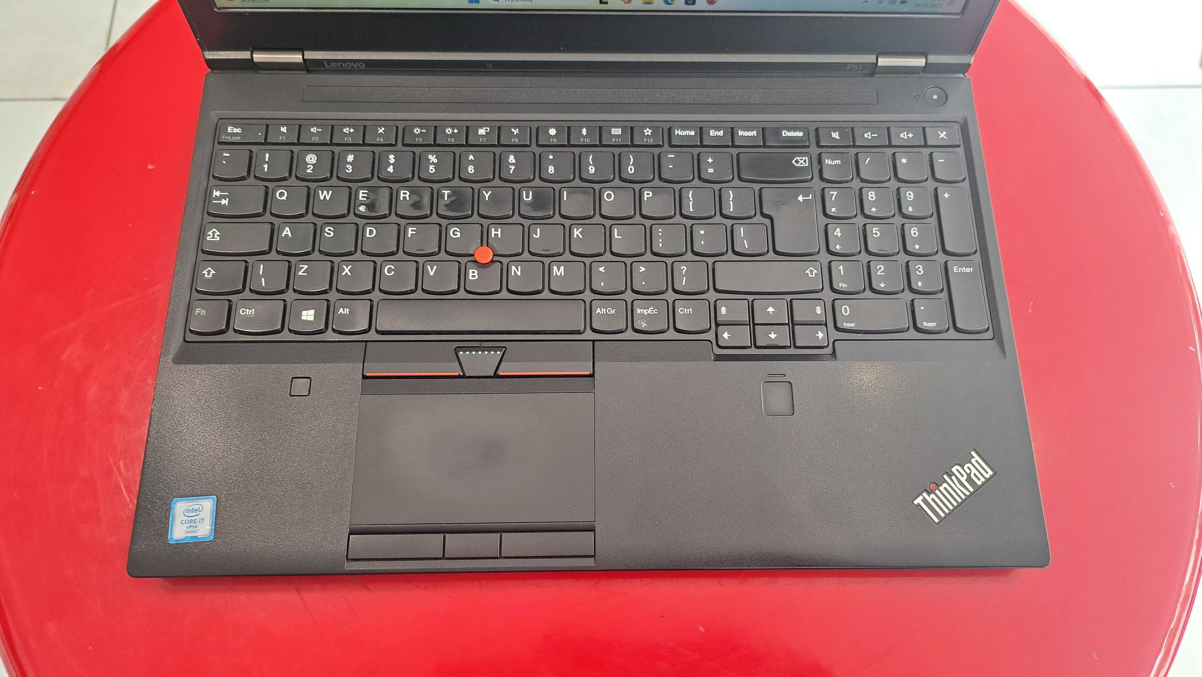 Laptop Lenovo ThinkPad P51 15" i7 32GB/512SSD nVidia Quadro W11 FHD