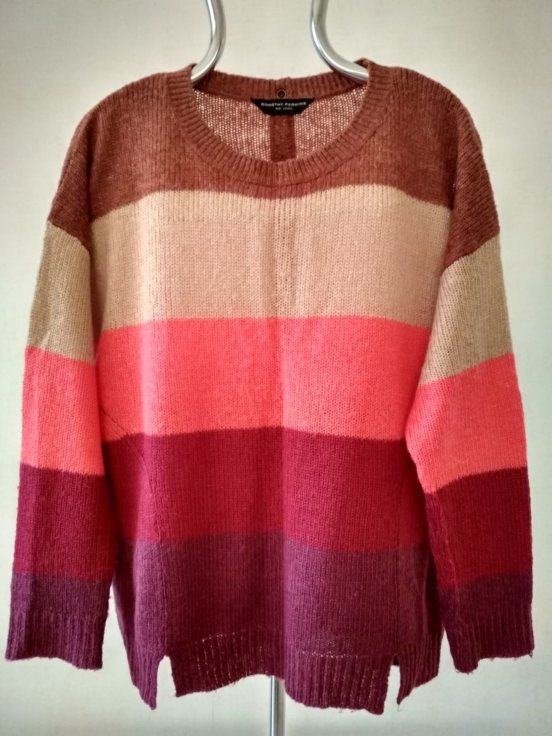 sweter tęczowy pasy Dorothy Perkins