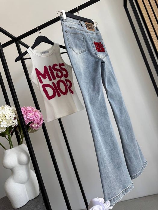 Джинси miu miu chrome hearts dior