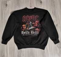 Bluza bluzka ACDC hells bells Brian Johnson big print unisex rozmiar S