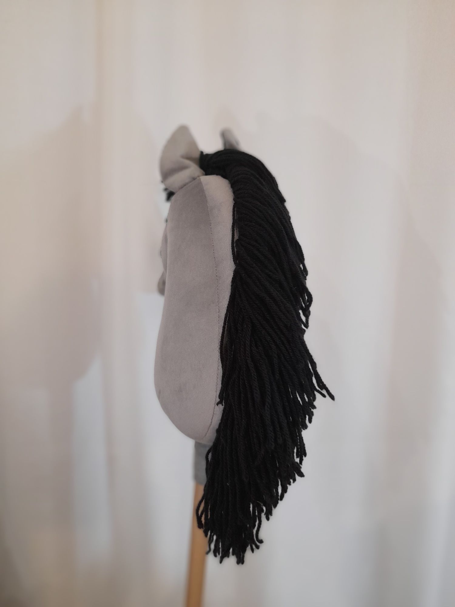 Hobby horse koń na kiju A4 siwy
