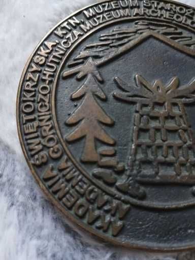 Stary Medal 1955 rok Muzeum AgH Radwan i Bielenin mosiadz