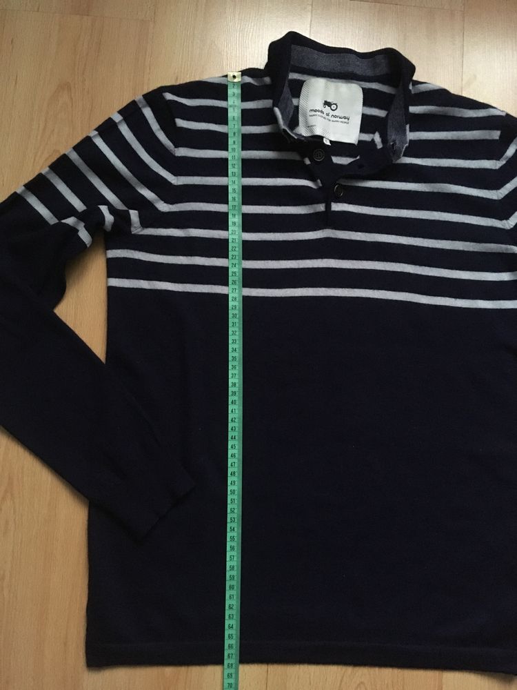 Sweter polo Moods of  Norway 100% wełna