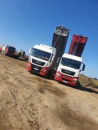 Usługi  transportowe  wywrotką 27 ton, prace ziemne