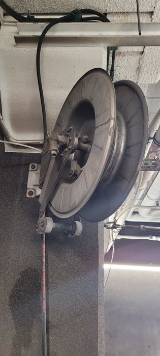 Bęben automatyczny 50 metrów, zwijak do węża ciśnieniowego, stal malow