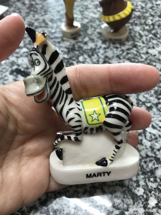 Bonecos de loiça do filme Madagáscar