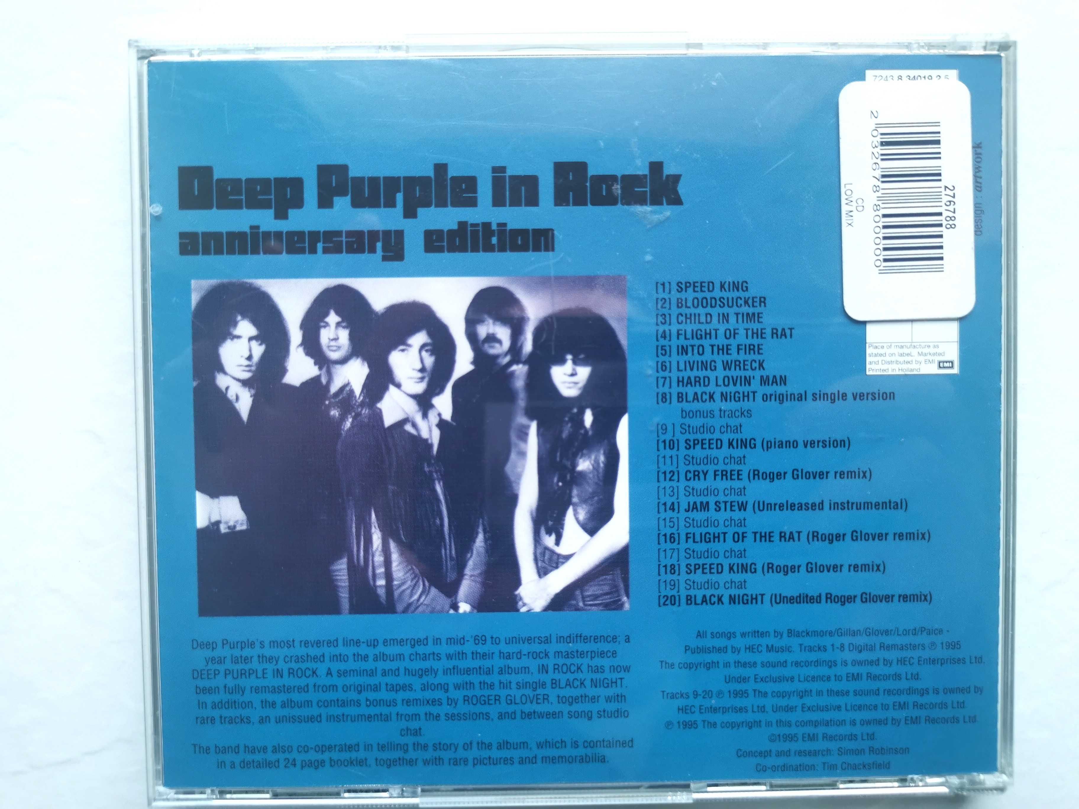 Deep Purple in Rock Anniversary edition CD