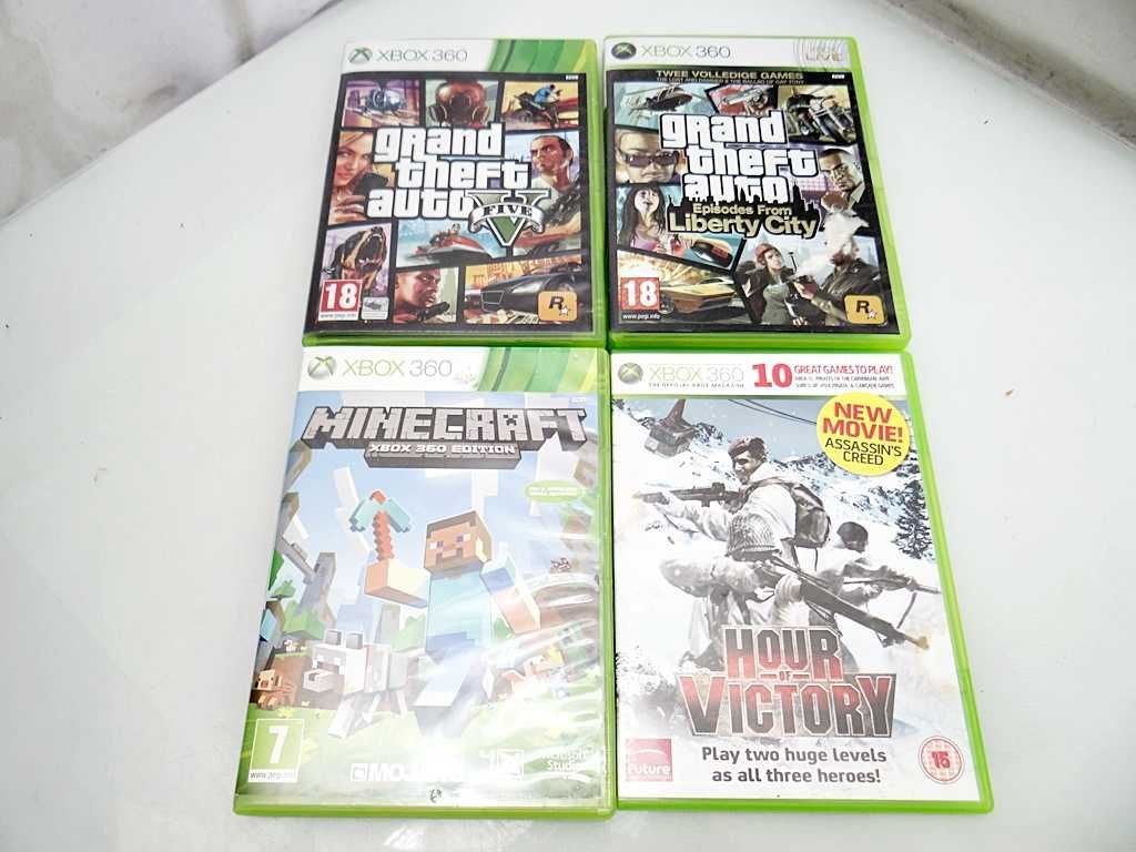 Konsola Microsoft Xbox 360 E 250 GB / Pad / 4 gry / Eko Komis