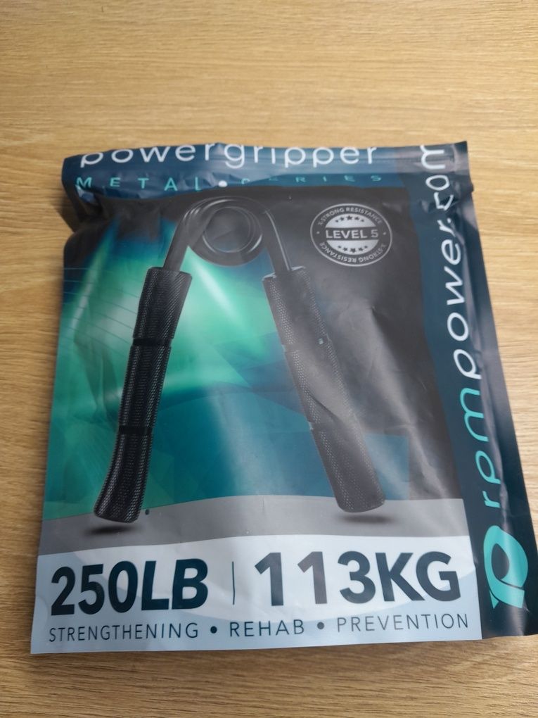 Power gripper metal 113kg do treningu uchwytu ścisku