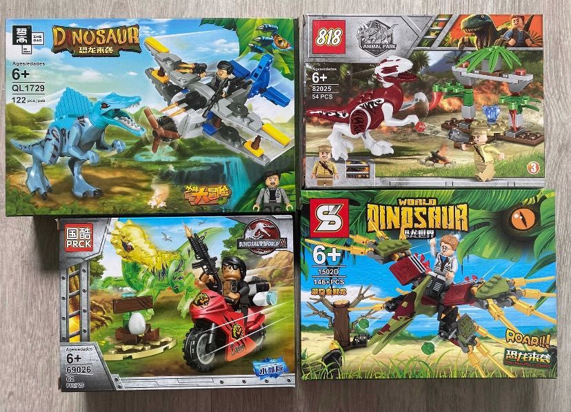 Zestaw Klocków Jurassic World x 6 Kompatybilne z Lego