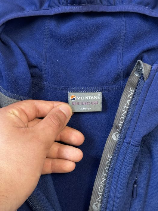 Флисовая зип кофта Montane Polartec женская на утяжках флиска оригинал