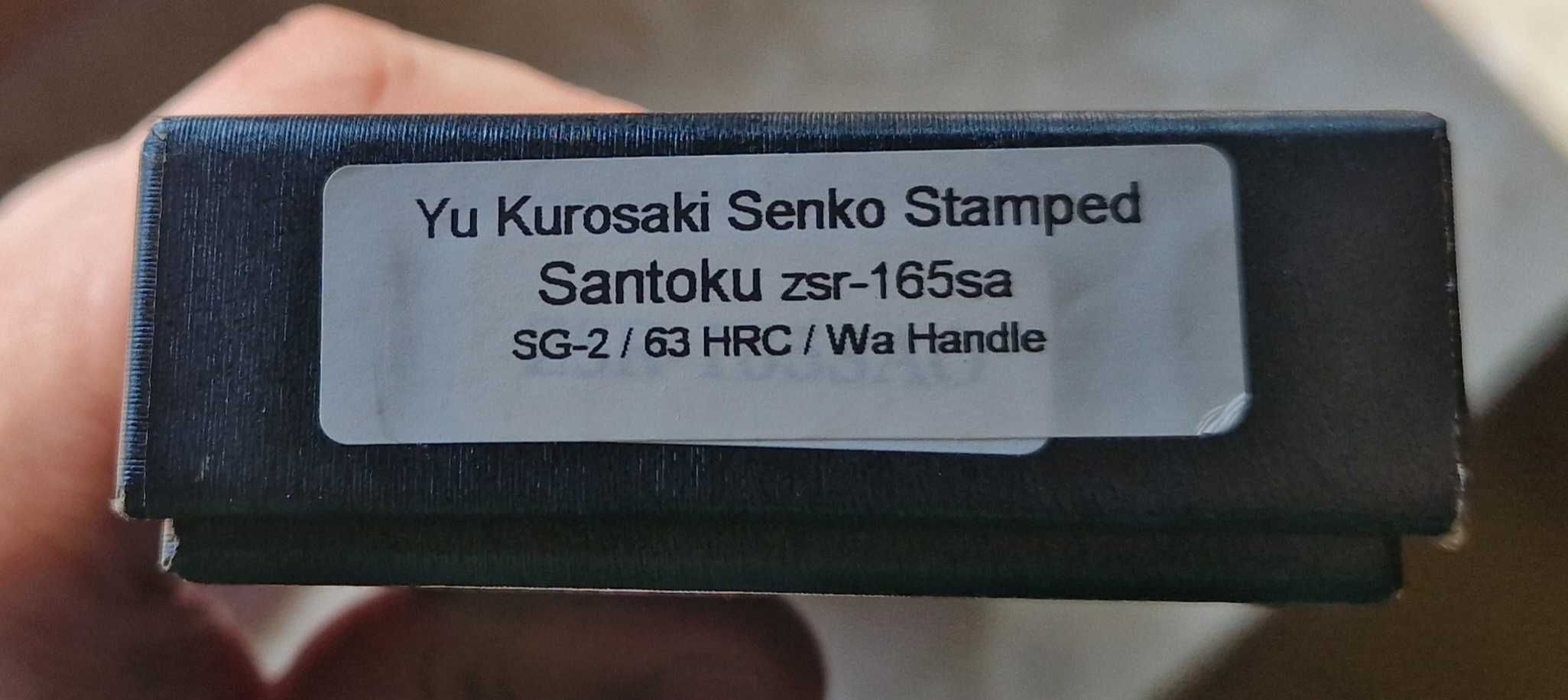 Nóż japoński Yu Kurosaki senko Santoku sg2