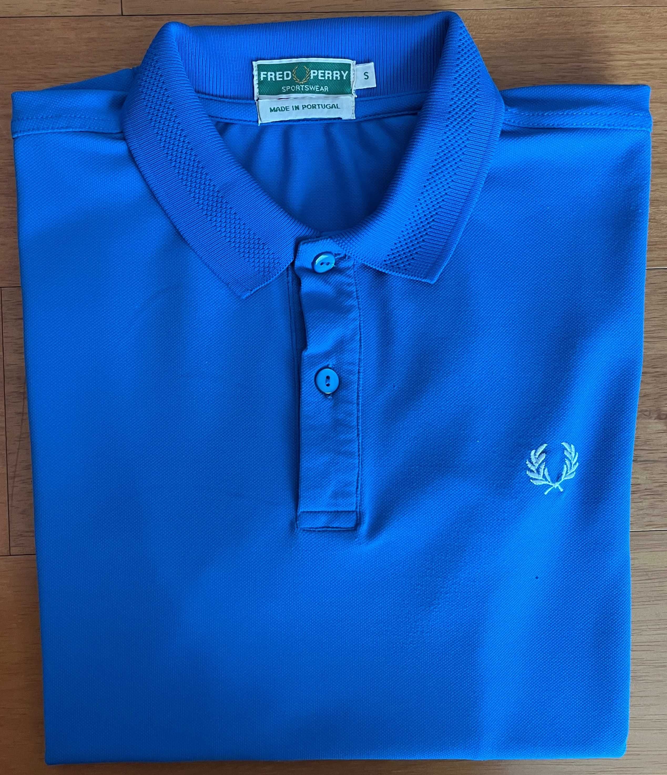 Pólo azul da Fred Perry  - Homem - Tamanho S