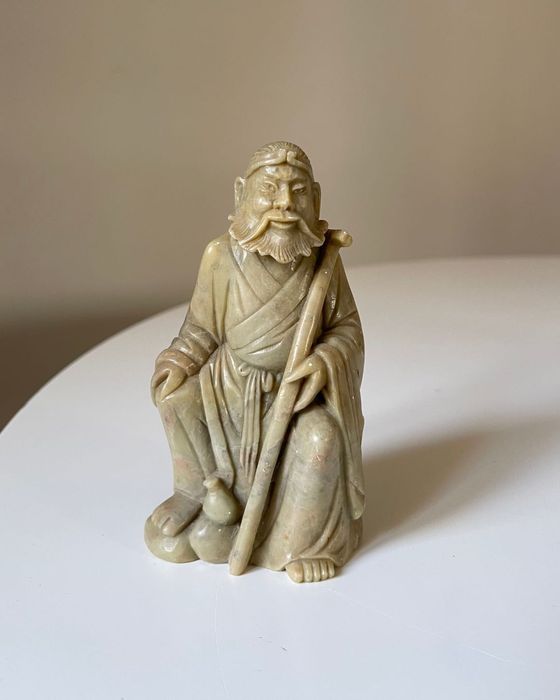 Rzeźba Figurka 12.5cm Kamień Azja Vintage