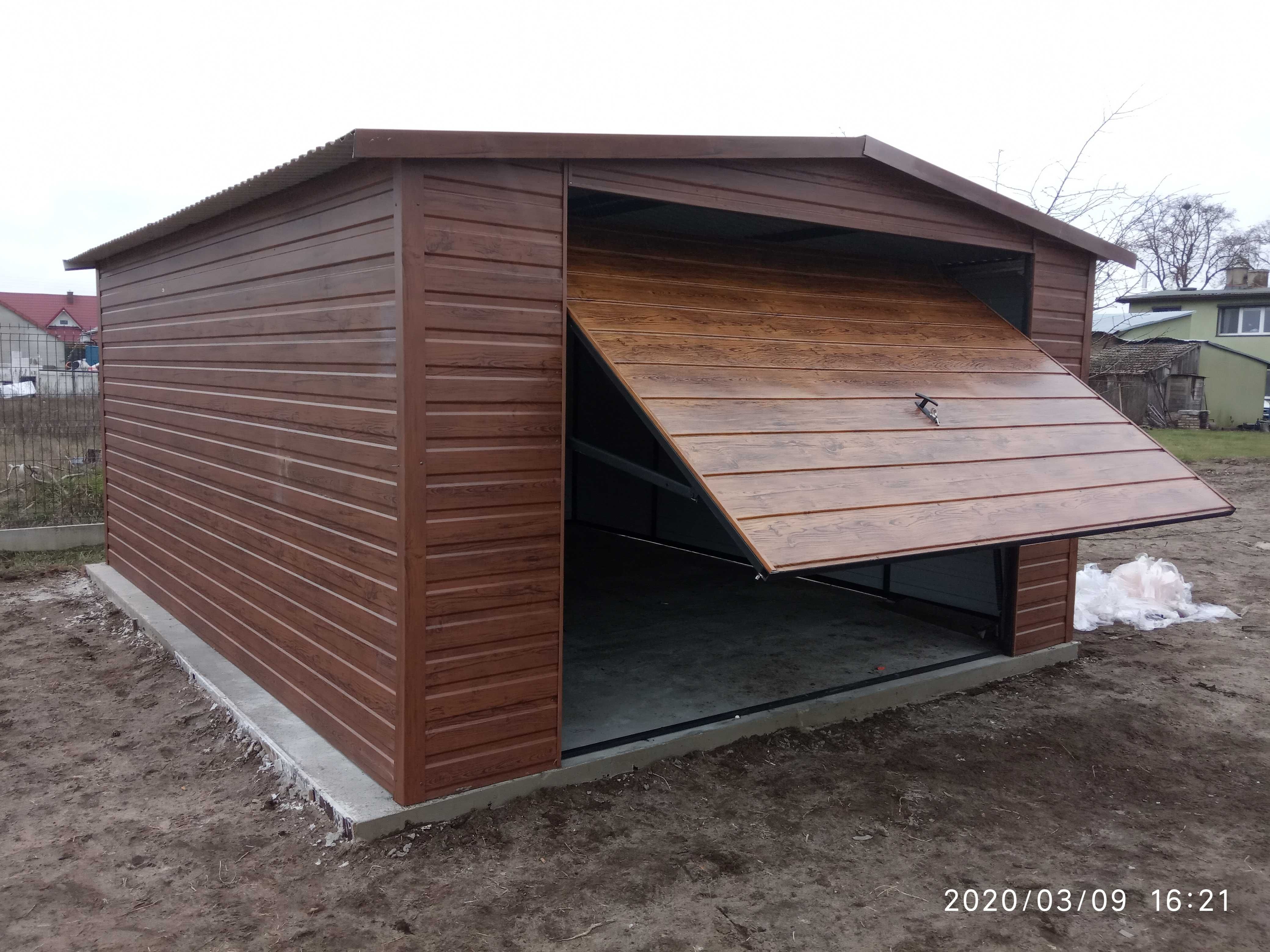 Garaż Blaszany GRAFITOWY - 3x5 - TANIO - Garaże Blaszane - Maj-Blach