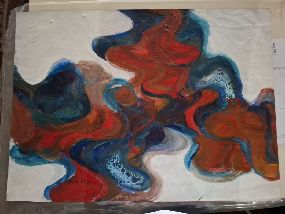 Oleo sobre papel Vasco Costa