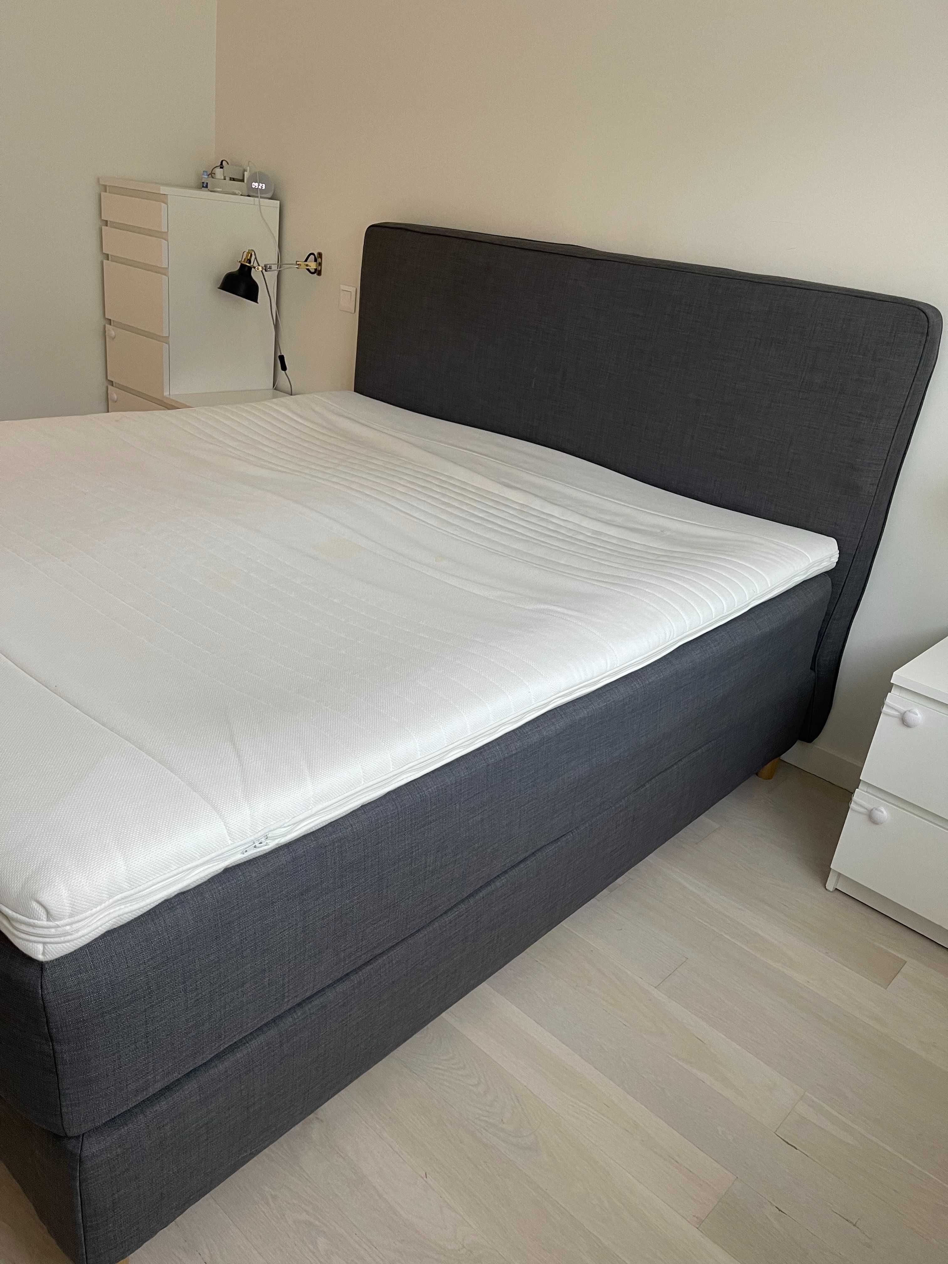 Cama Cinzenta Casal 180x200