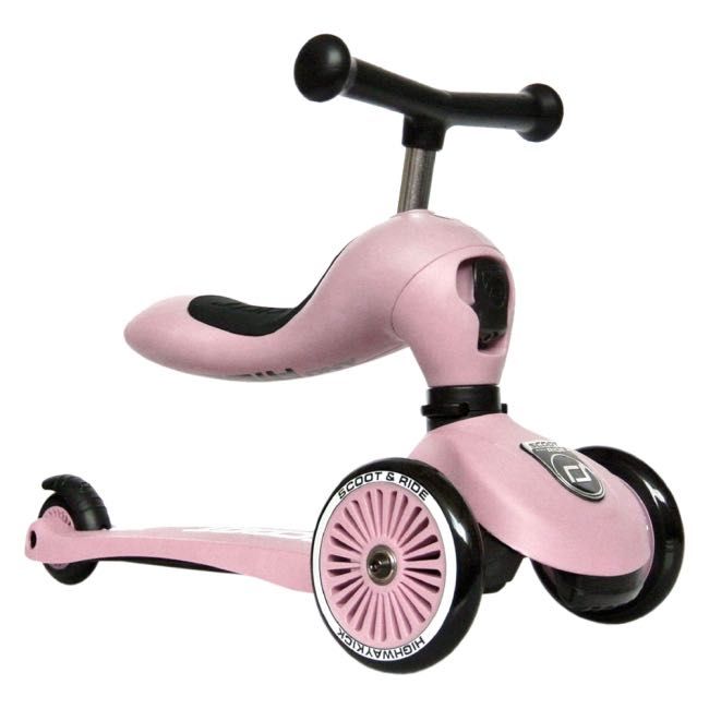 Самокат-беговел Scoot&Ride Highwaykick 1 розовый