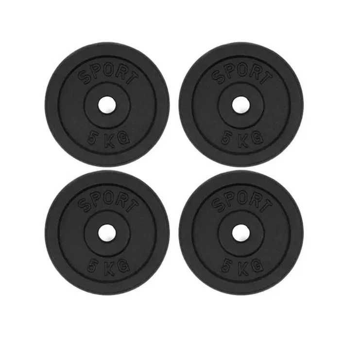 Obciążenie żeliwne zestaw 20kg 4 talerze po 5kg 30mm KR