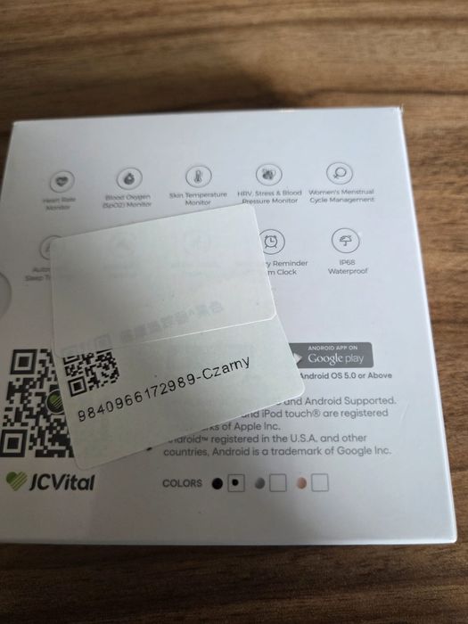 Inteligentna opaska zdrowotna JCVital model 2208A