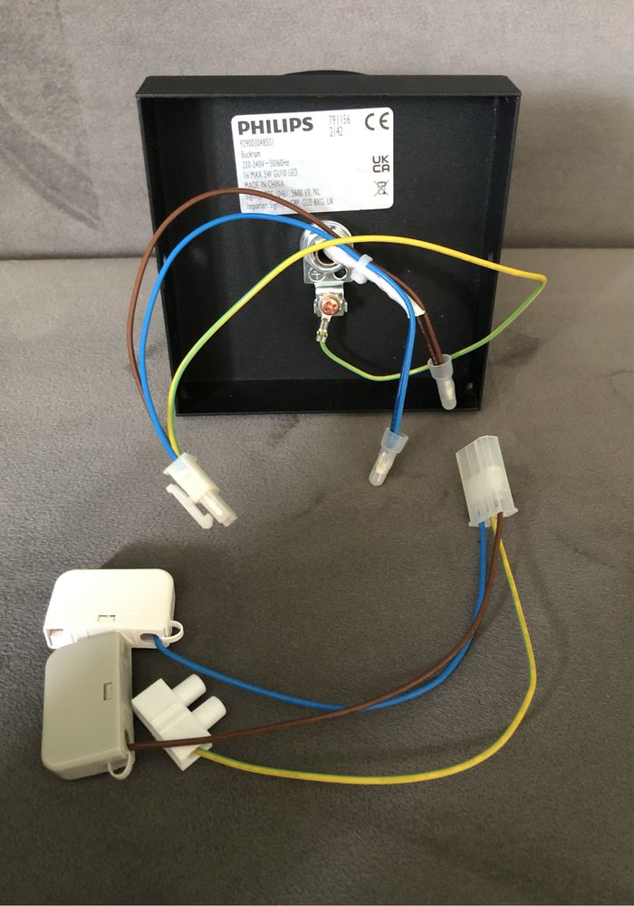 Philips hue Buckram White Ambiance - kinkiet, lampa na gu10