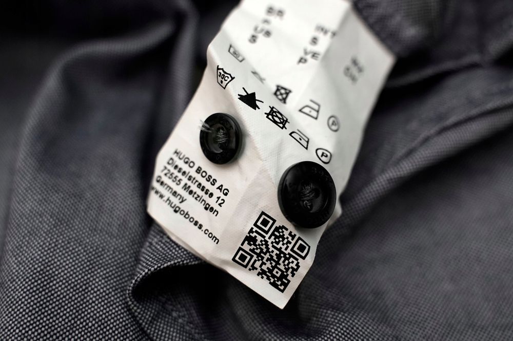 HUGO BOSS | Model Bayolo | Nowoczesna Koszula Szaro-stalowa r.46