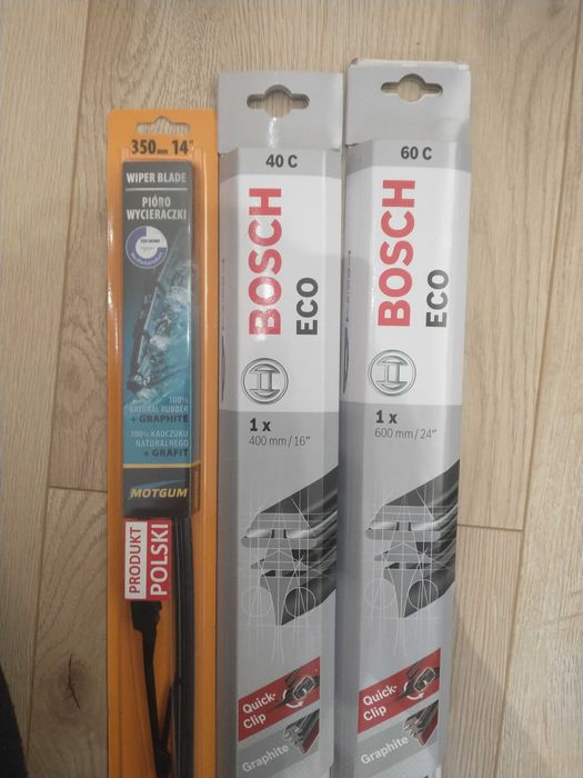 Zestaw 3 wycieraczek (Bosh, Motgum)