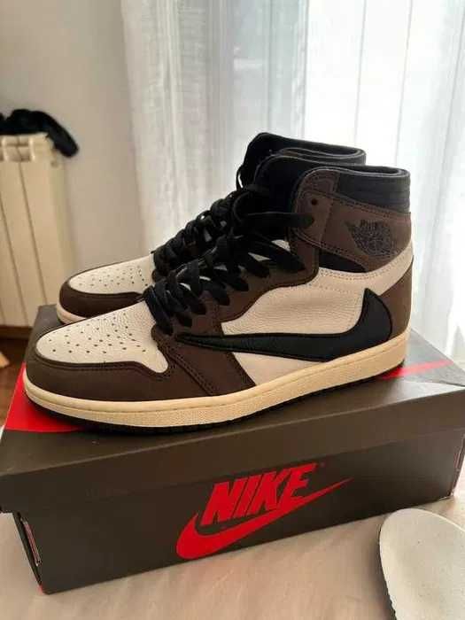 buty Espadryle Jordan_1 High_OG_SP_Travis_Scott_Olive  Espadryle r.44