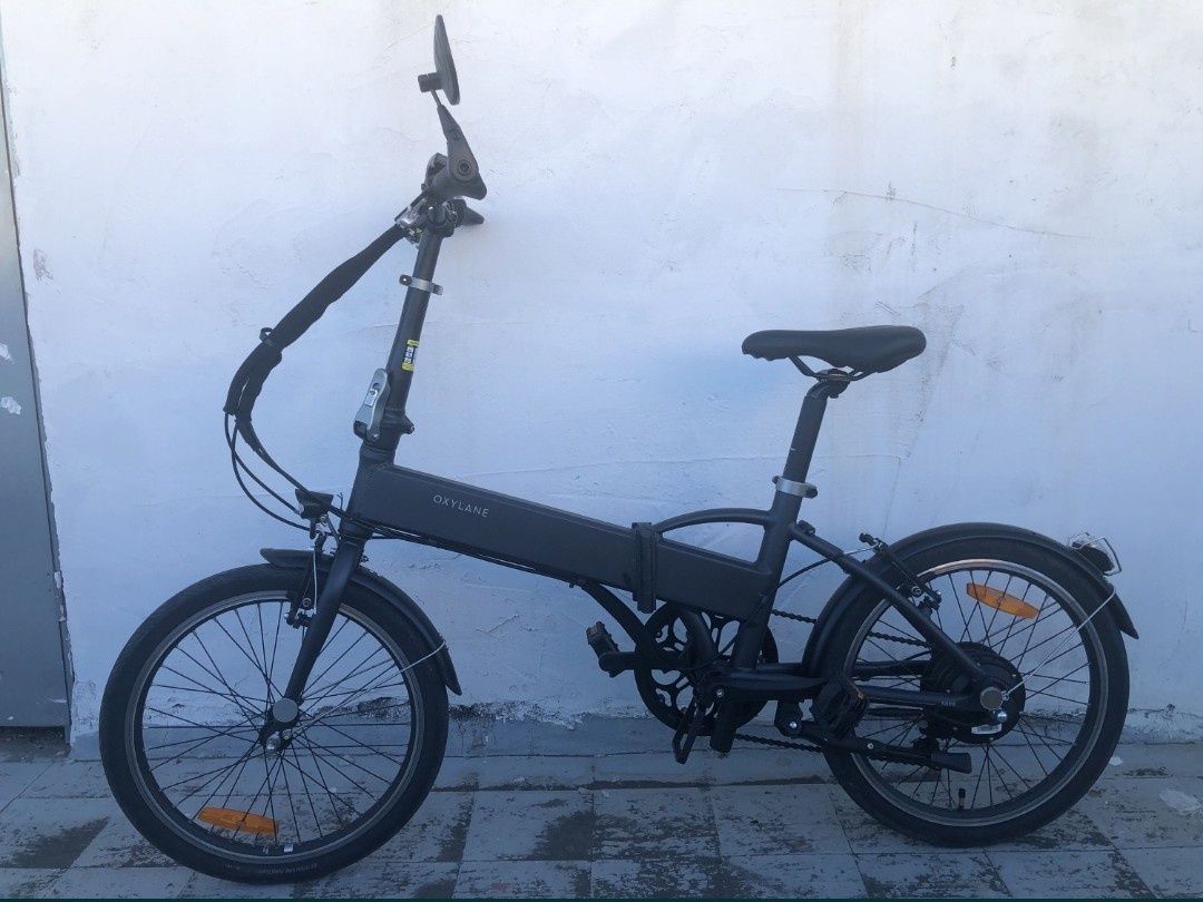 Bicicleta Dobrável Oxylane Elétrica Decathlon