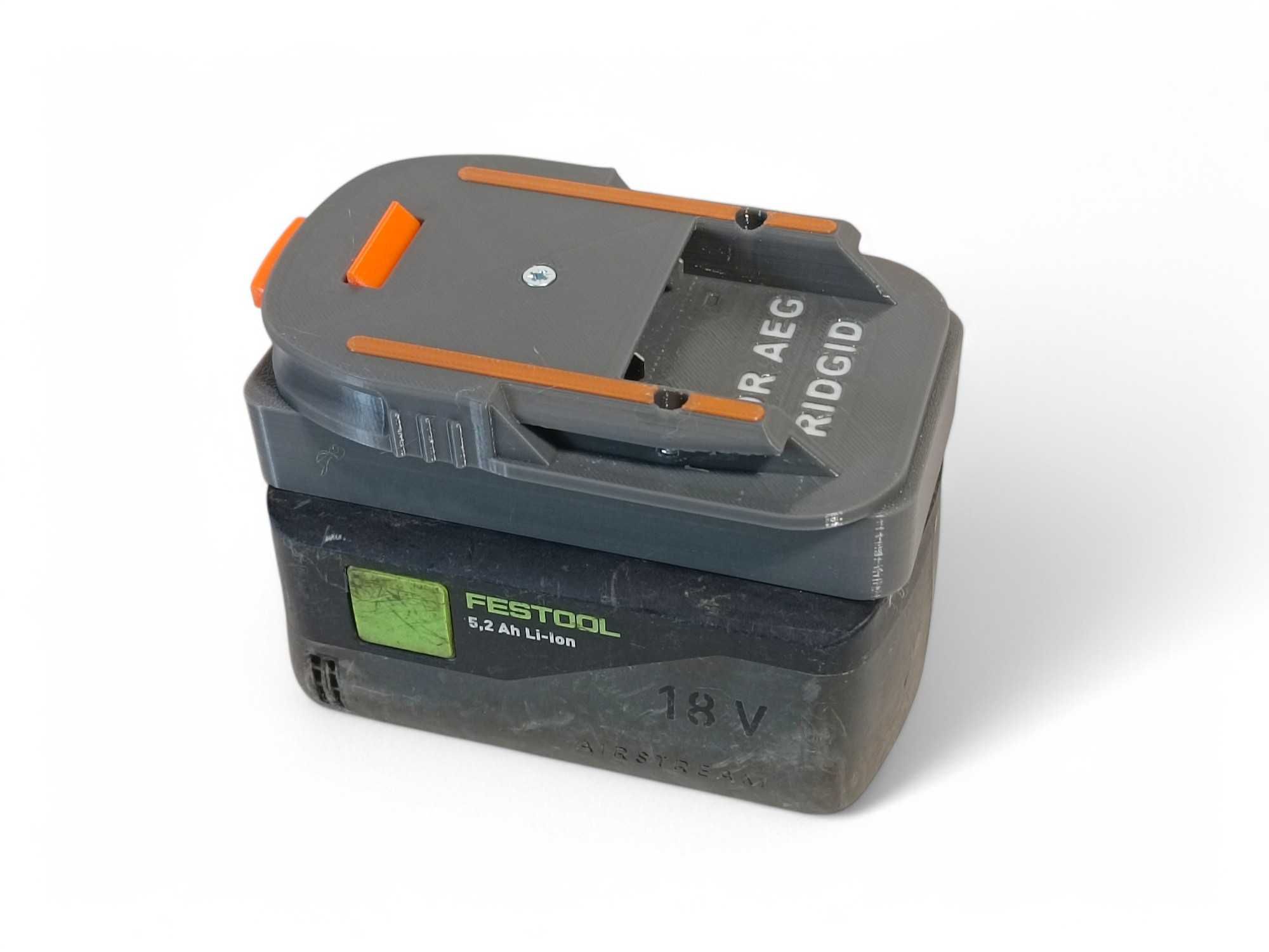 Adapter AEG Ridgid na baterie Festool przejściówka