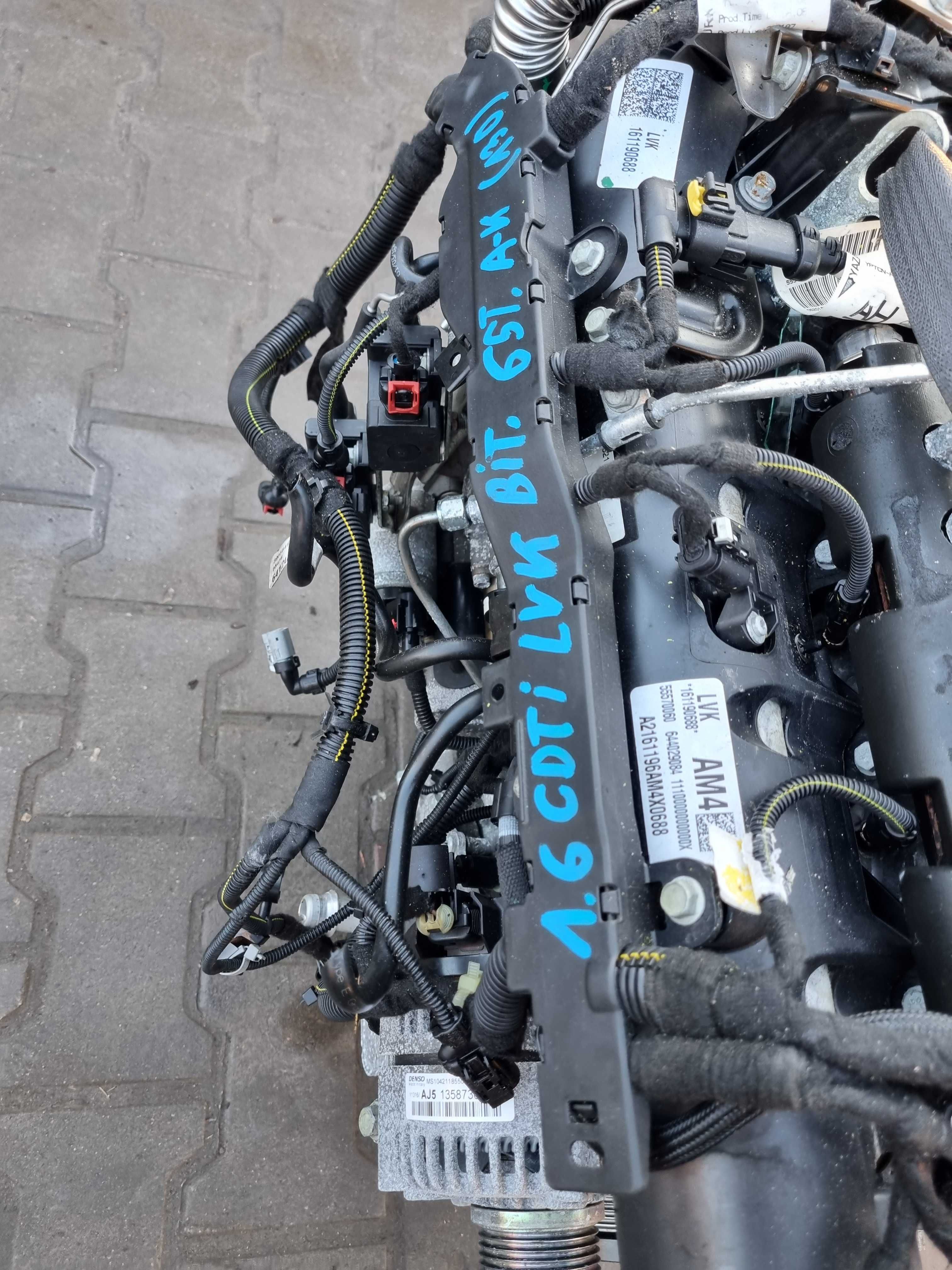 Opel Astra K Silnik 1.6CDTI LVK BiTurbo 65000KM Przebiegu B16DTR