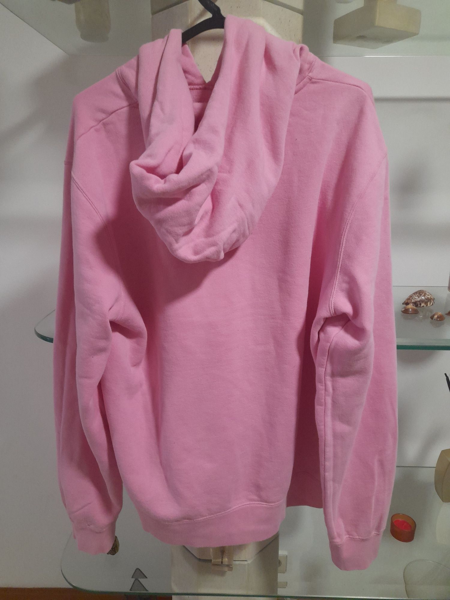 Sweater capucho rosa