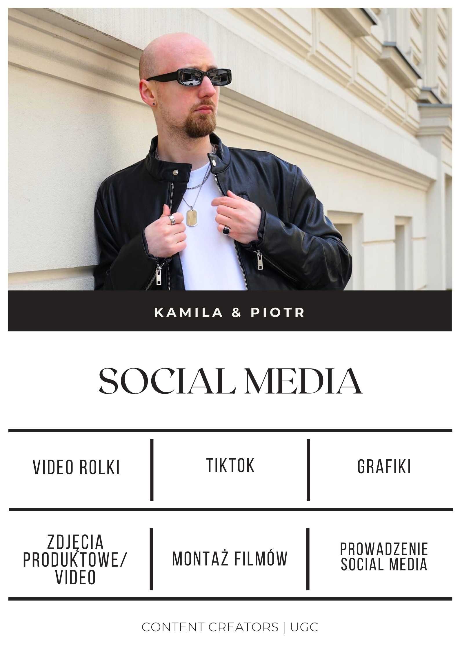 Prowadzenie social media / DUŻE DOŚWIADCZENIE. (Instagram + TikTok+FB)