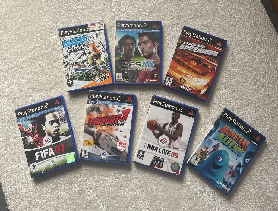 Jogos PS2: conjunto de 7 jogos