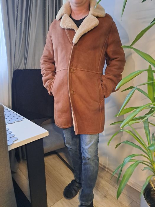 korzuch męski owczy prawdziwa skóra