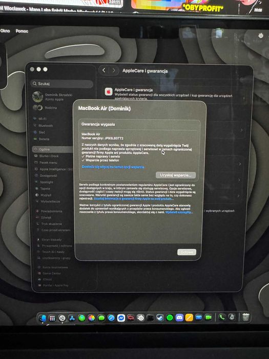 MacBook Air M2 2022 • Stan idealny • 99% baterii • Komplet z pudełkiem