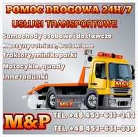 Pomoc Drogowa 24/7 Auto Laweta Transport 3,5 i 8 ton