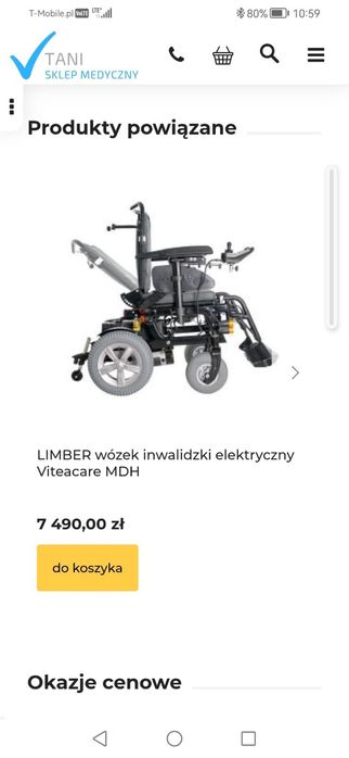 Sprzedam wózek elektryczny dla osoby niepełnosprawnej