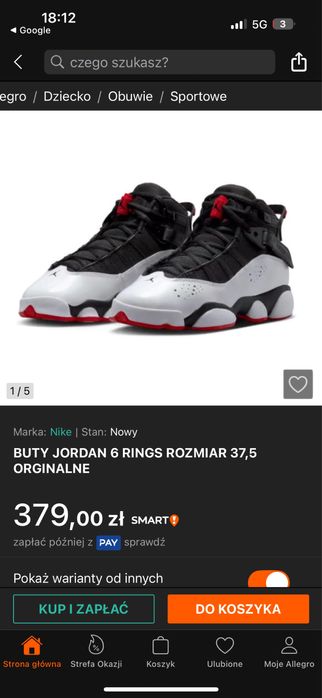 Buty chłopięce Nike Jordan r28