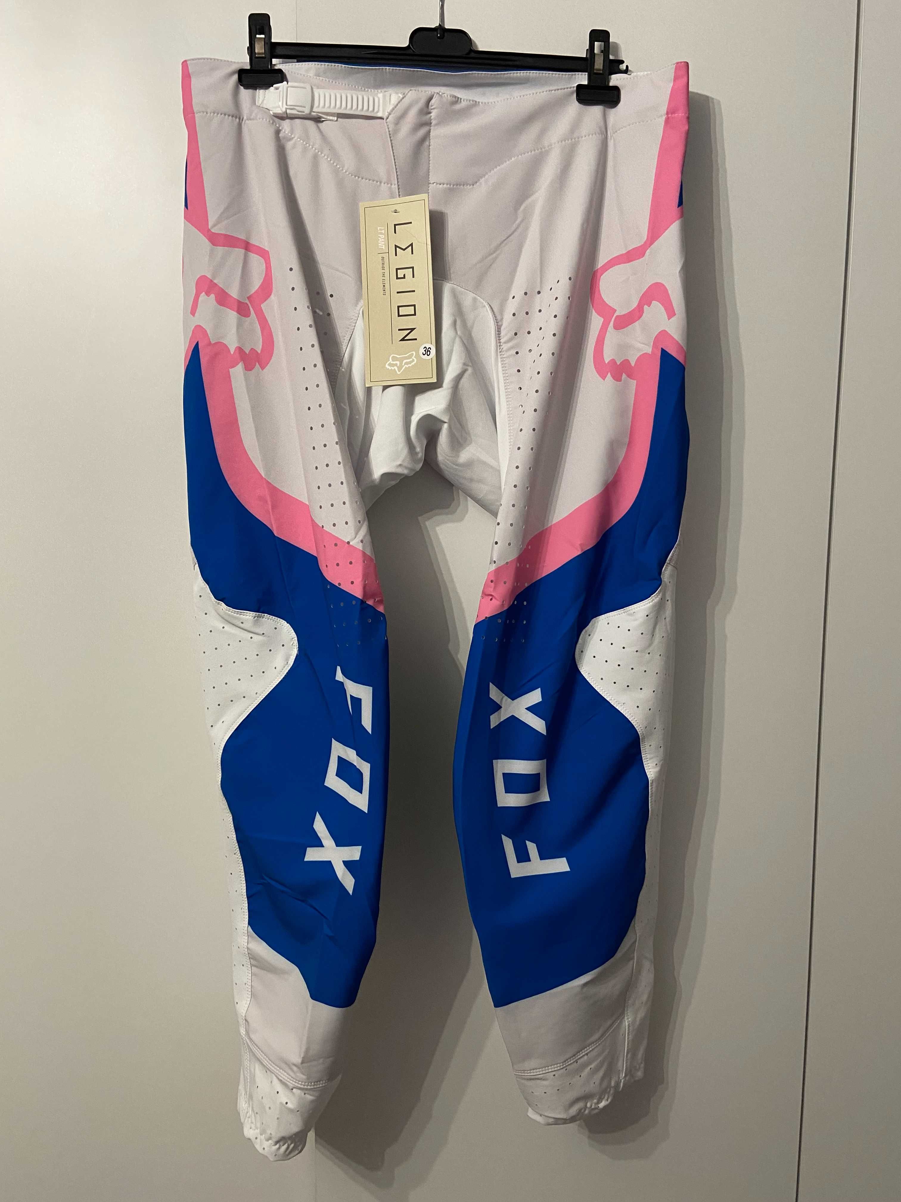 Strój FOX MX Legion 360 (White Pink Blue)(cross,quad,enduro,mtb,dh)