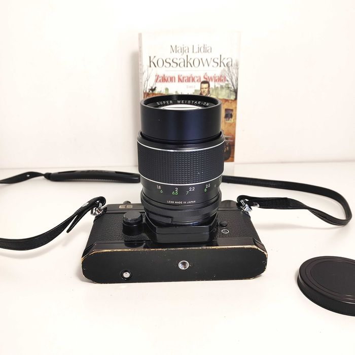 Analogowa Lustrzanka Asahi Pentax ES - Electro Spotmatic z 135 mm 2,8