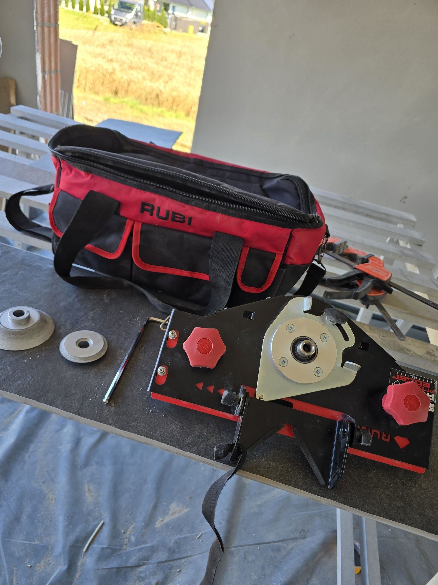 Rubi pro Edger, przystawka do ukosowania plytek, frez