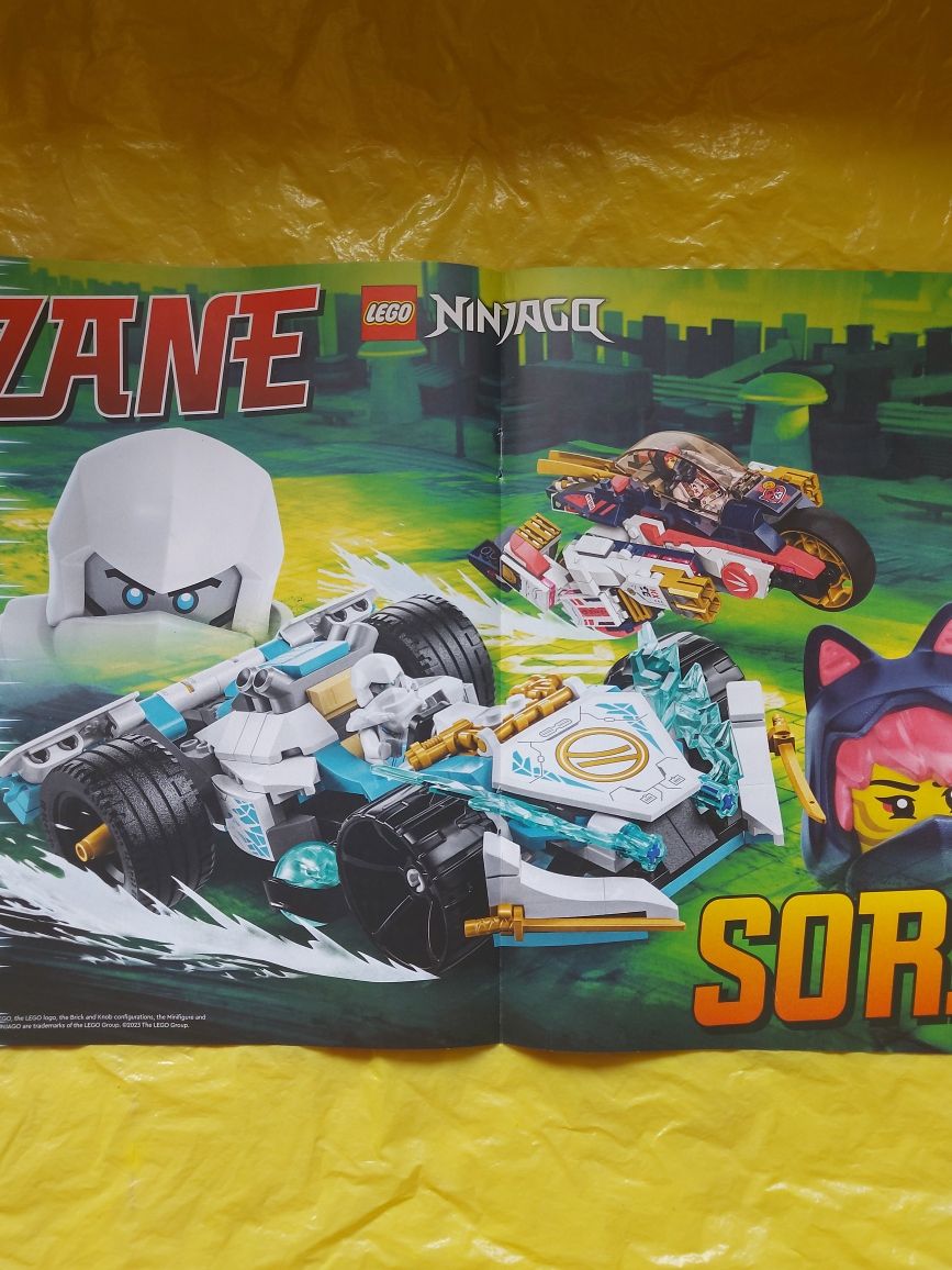 Plakat dwustronny dziecięcy Ninjago 2023rok