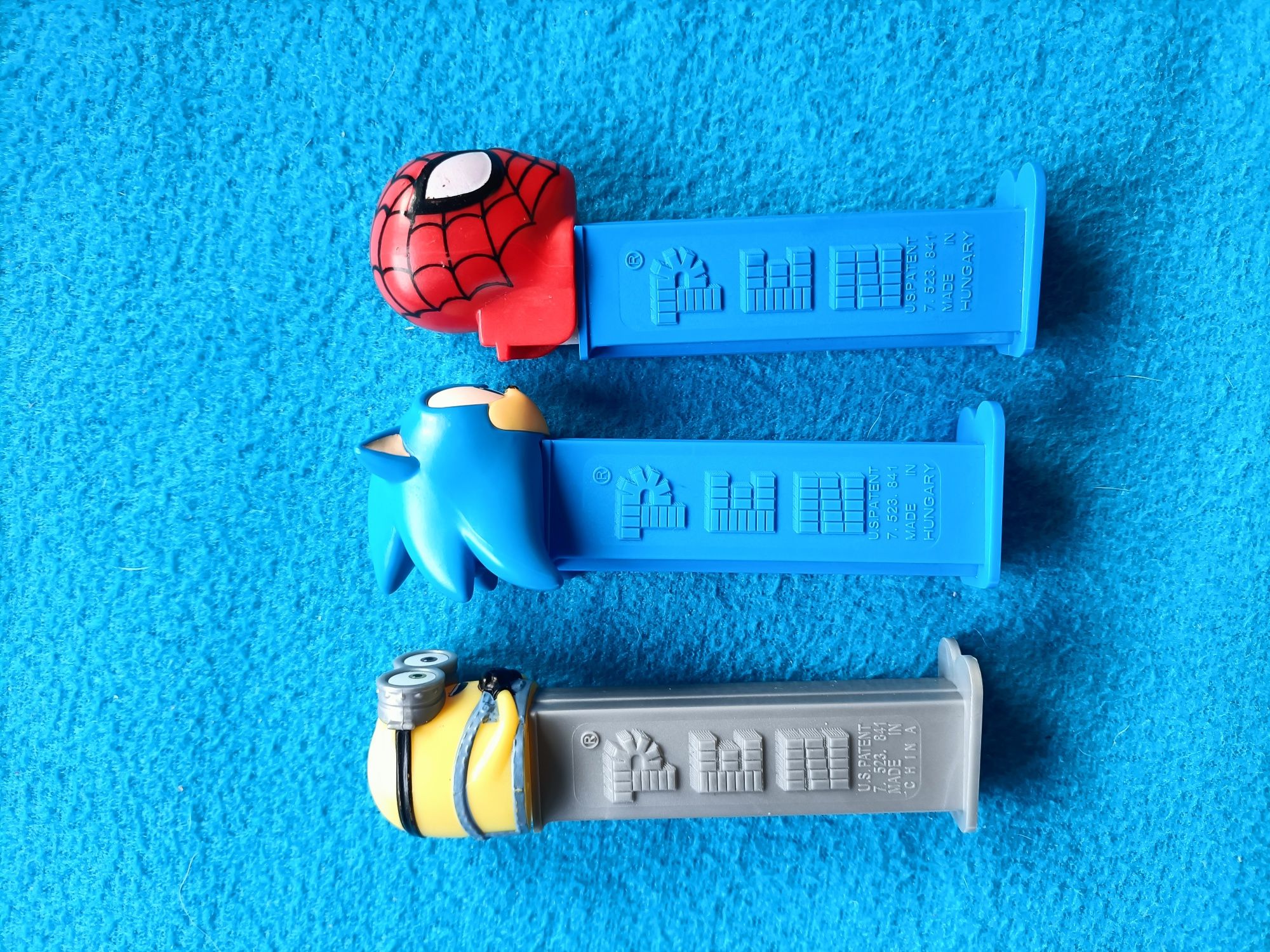 Lote 3 paez Sonic Spiderman Minions