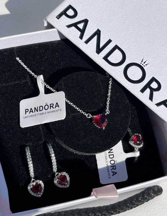 Комплект Пандора Червоне Серце